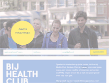 Tablet Screenshot of healthclubjordaan.nl